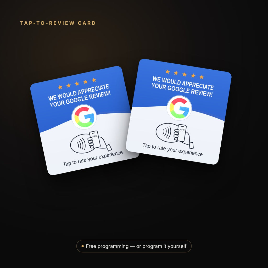 Tap-to-Review Google NFC Card