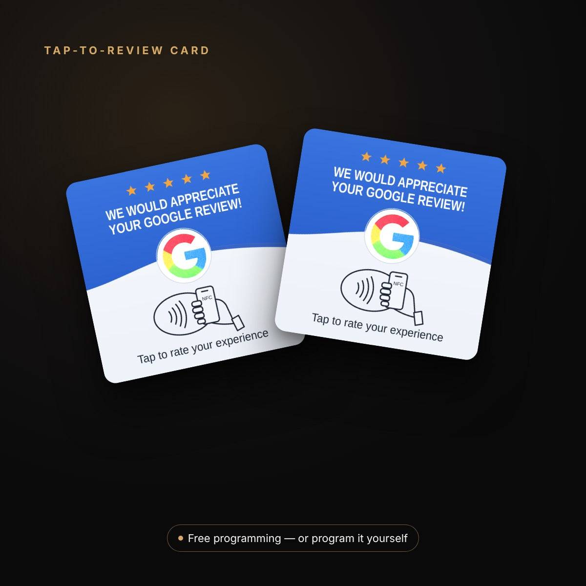 Tap-to-Review Google NFC Card